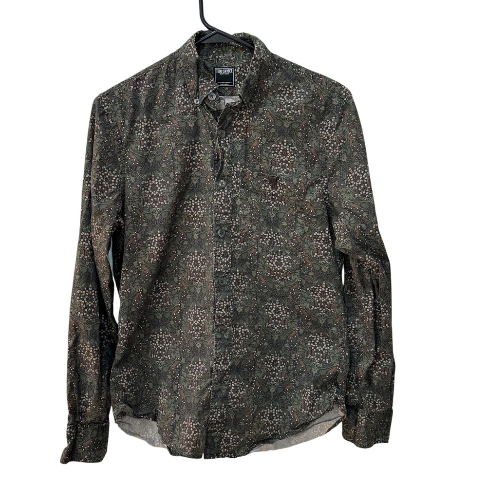 Todd‎ Synder Mens Shirt Floral Pattern Long Sleeve Button Down Preppy Cotton XS